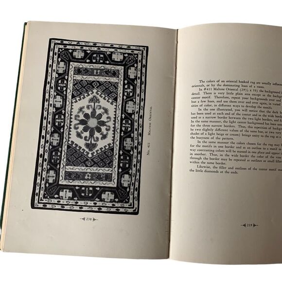 You…Can Hook Rugs 1950’s Hardcover Book - Picture 8 of 9